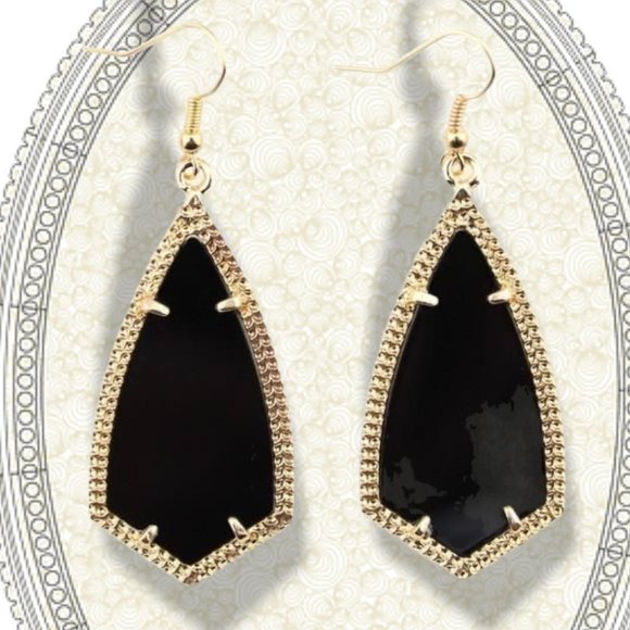 Jet Black Adelaide Earrings - Picture 9 of 9